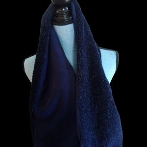 Fleece Navy Blue Scarf
